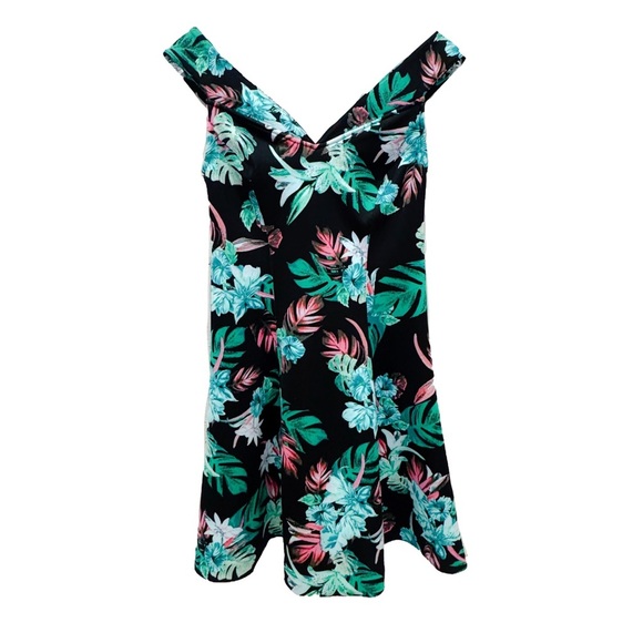 Guess black sleeveless floral a line dress ❤️ - Picture 2 of 8